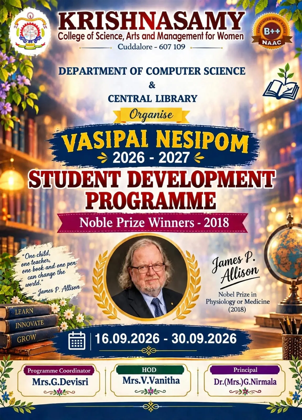 Library Activity - Vasipai Nesipom by Department of Computer Science & Central Library